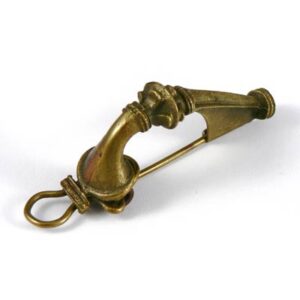 ROMAN TRUMPET BROOCH - Historic Jewellery Reproduction
