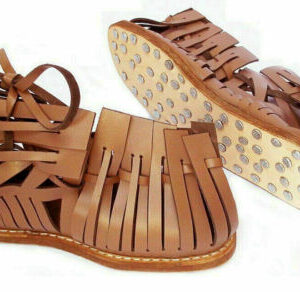 Medieval Roman Sandal Calligue Legionnaire Leather Sandals Gladiator Sandal Jesus Mens Brown Replica Shoes Caligae - armourshopuk on eBay