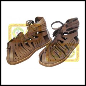 Medieval Roman Sandal, 300 Spartan King Leonidas Sandals Caligae Brown Footwear - bargainmegastore on eBay