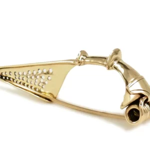 Large Double Button Brooch, Bronze - Replik Shop