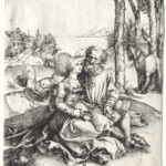 Albrecht Dürer -
https://www.clevelandart.org/art/1934.344
https://commons.wikimedia.org/wiki/File:Albrecht_D%C3%BCrer_-_The_Offer_of_Love_(or_The_Ill-Assorted_Couple)_-_1934.344_-_Cleveland_Museum_of_Art.tif
