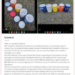 (original post <a class='blue-link' href="https://www.patreon.com/posts/coolers-86291136">here</a>)
<br><br>Coolers!
<br>July 18
<br><br>Hello, our marvelous Patrons!
<br><br>We courtesans understand that even the most affluent among us isn’t actually made of money. (If you are made of money, please consider contacting Maria Celestina to discuss a contract.) To that end, we continually strive to use our resources wisely. Let’s consider it “decadence on a dime.”
<br><br>The drink selection at this year’s Roman Bacchanal is expanding to fully embrace the soft beverages we tested last year. We determined that six (6!) additional drink coolers were necessary to accommodate our new and current offerings. Brand new, 5-gallon coolers are $30-$40 each at our local shopping mart. That struck us as a lot of dimes for practicality, not decadence.
<br><br>Like any conscientious hostess, we set ourselves to finding a more responsible way to gives our guests the best experience in every aspect. After some diligent searching we were able to procure all six (6!) coolers for $40! The coolers needed some love, so to honor the generous contributions of our patrons, we put in some effort and made our acquisitions shine (almost) like new. Instead of paying almost $200 for coolers, we will be able to spend most of that money on food for our guests, safety items for our stabula, or new cushions for our college tent.
<br><br>Thank you for your generous support. We raise our drinks and our hemlines to your patronage! Preview of the linked Patreon post, including photos of 5 drink coolers